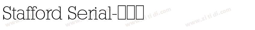 Stafford Serial字体转换
